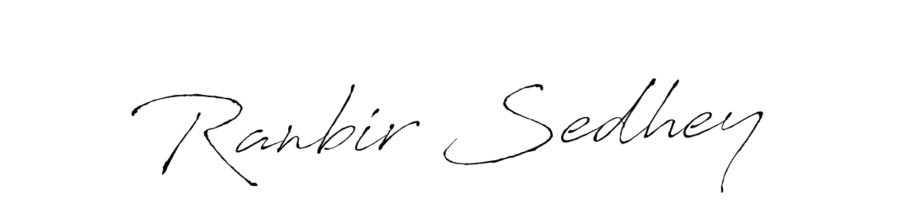 Use a signature maker to create a handwritten signature online. With this signature software, you can design (Antro_Vectra) your own signature for name Ranbir Sedhey. Ranbir Sedhey signature style 6 images and pictures png