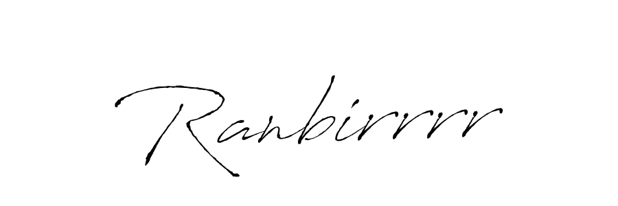 Design your own signature with our free online signature maker. With this signature software, you can create a handwritten (Antro_Vectra) signature for name Ranbirrrr. Ranbirrrr signature style 6 images and pictures png