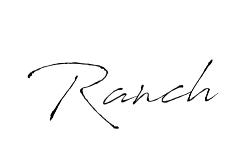 How to make Ranch signature? Antro_Vectra is a professional autograph style. Create handwritten signature for Ranch name. Ranch signature style 6 images and pictures png