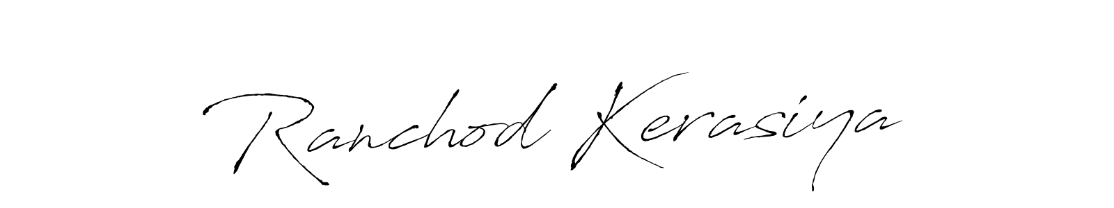 Similarly Antro_Vectra is the best handwritten signature design. Signature creator online .You can use it as an online autograph creator for name Ranchod Kerasiya. Ranchod Kerasiya signature style 6 images and pictures png