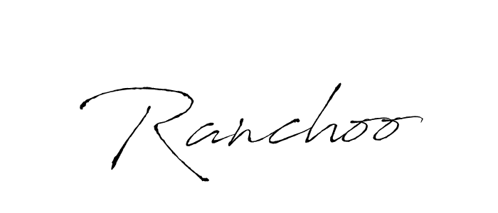 How to Draw Ranchoo signature style? Antro_Vectra is a latest design signature styles for name Ranchoo. Ranchoo signature style 6 images and pictures png