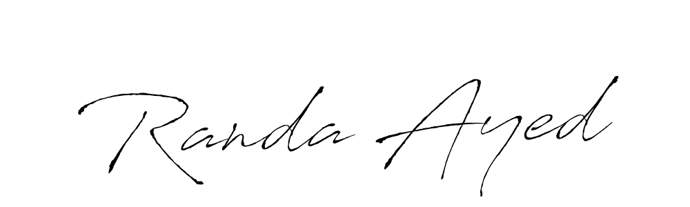 Antro_Vectra is a professional signature style that is perfect for those who want to add a touch of class to their signature. It is also a great choice for those who want to make their signature more unique. Get Randa Ayed name to fancy signature for free. Randa Ayed signature style 6 images and pictures png
