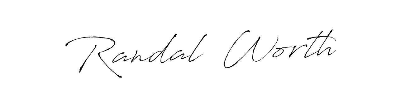 Design your own signature with our free online signature maker. With this signature software, you can create a handwritten (Antro_Vectra) signature for name Randal  Worth. Randal  Worth signature style 6 images and pictures png