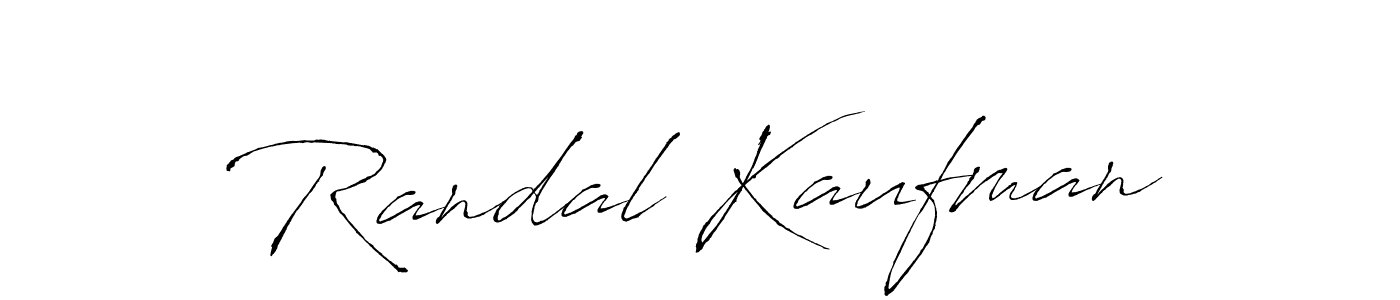Randal Kaufman stylish signature style. Best Handwritten Sign (Antro_Vectra) for my name. Handwritten Signature Collection Ideas for my name Randal Kaufman. Randal Kaufman signature style 6 images and pictures png