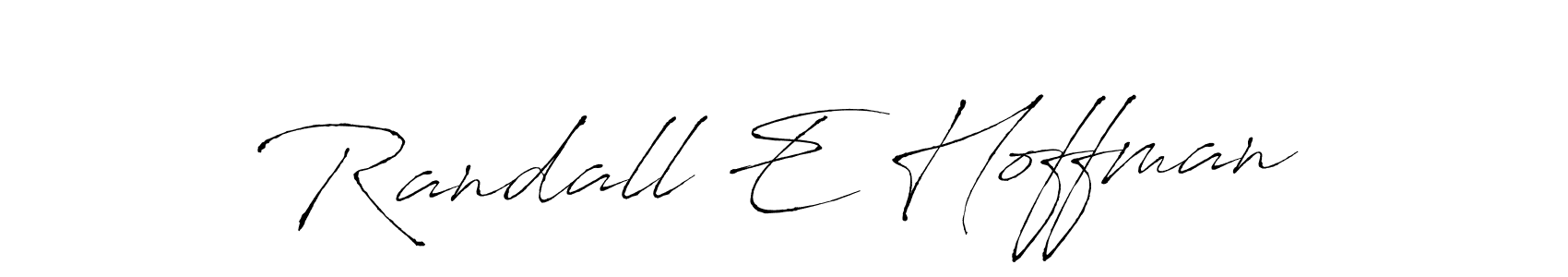 Randall E Hoffman stylish signature style. Best Handwritten Sign (Antro_Vectra) for my name. Handwritten Signature Collection Ideas for my name Randall E Hoffman. Randall E Hoffman signature style 6 images and pictures png