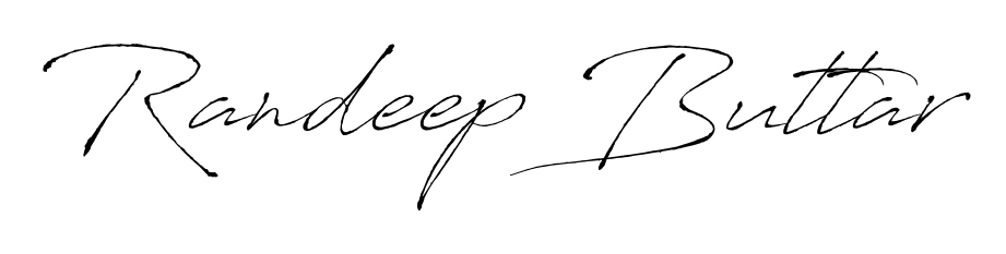 Discover the perfect balance of readability and style for Randeep Buttar with Antro_Vectra font. Create your dream signature today. Randeep Buttar signature style 6 images and pictures png