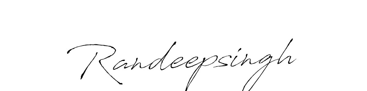 Randeepsingh stylish signature style. Best Handwritten Sign (Antro_Vectra) for my name. Handwritten Signature Collection Ideas for my name Randeepsingh. Randeepsingh signature style 6 images and pictures png