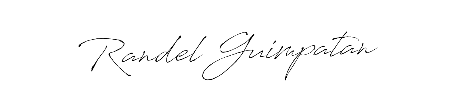 How to make Randel Guimpatan signature? Antro_Vectra is a professional autograph style. Create handwritten signature for Randel Guimpatan name. Randel Guimpatan signature style 6 images and pictures png