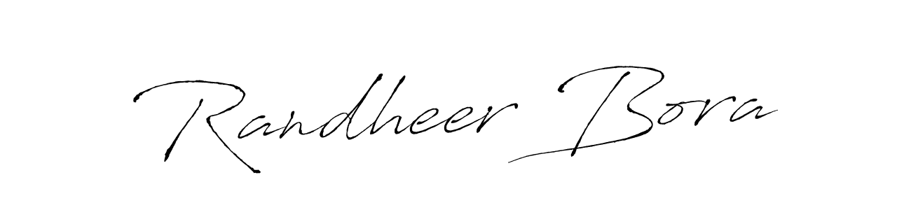 Make a beautiful signature design for name Randheer Bora. With this signature (Antro_Vectra) style, you can create a handwritten signature for free. Randheer Bora signature style 6 images and pictures png