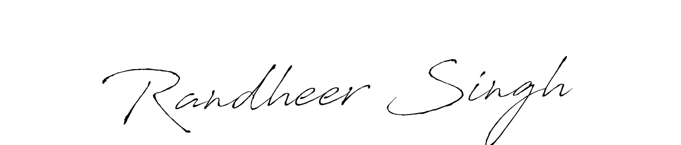 Make a beautiful signature design for name Randheer Singh. With this signature (Antro_Vectra) style, you can create a handwritten signature for free. Randheer Singh signature style 6 images and pictures png