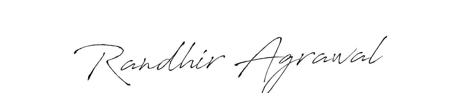 Also You can easily find your signature by using the search form. We will create Randhir Agrawal name handwritten signature images for you free of cost using Antro_Vectra sign style. Randhir Agrawal signature style 6 images and pictures png