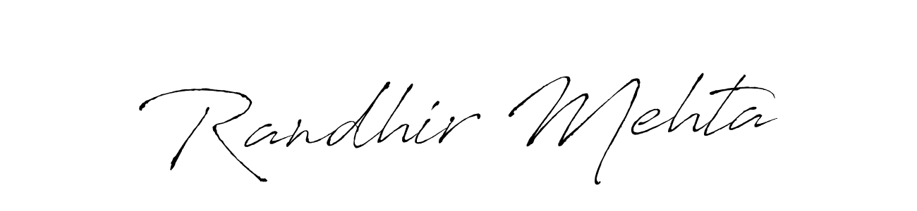 Also You can easily find your signature by using the search form. We will create Randhir Mehta name handwritten signature images for you free of cost using Antro_Vectra sign style. Randhir Mehta signature style 6 images and pictures png