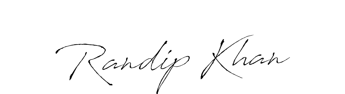Randip Khan stylish signature style. Best Handwritten Sign (Antro_Vectra) for my name. Handwritten Signature Collection Ideas for my name Randip Khan. Randip Khan signature style 6 images and pictures png