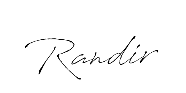 Randir stylish signature style. Best Handwritten Sign (Antro_Vectra) for my name. Handwritten Signature Collection Ideas for my name Randir. Randir signature style 6 images and pictures png