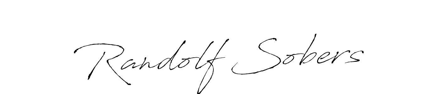 How to make Randolf Sobers name signature. Use Antro_Vectra style for creating short signs online. This is the latest handwritten sign. Randolf Sobers signature style 6 images and pictures png