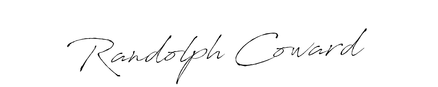 Create a beautiful signature design for name Randolph Coward. With this signature (Antro_Vectra) fonts, you can make a handwritten signature for free. Randolph Coward signature style 6 images and pictures png