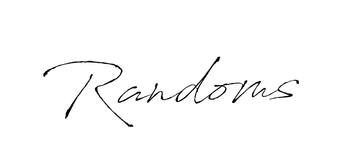 How to make Randoms name signature. Use Antro_Vectra style for creating short signs online. This is the latest handwritten sign. Randoms signature style 6 images and pictures png