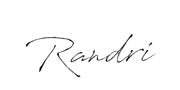 Randri stylish signature style. Best Handwritten Sign (Antro_Vectra) for my name. Handwritten Signature Collection Ideas for my name Randri. Randri signature style 6 images and pictures png