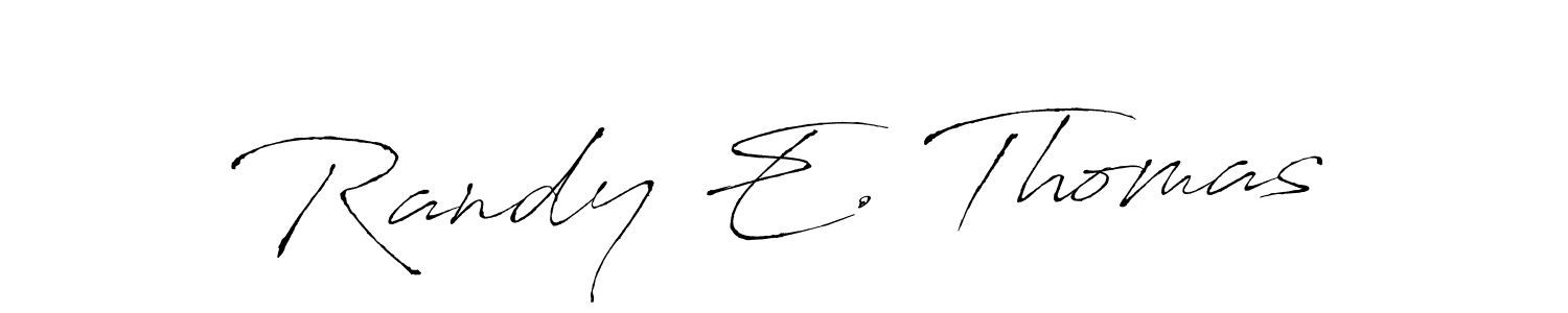Design your own signature with our free online signature maker. With this signature software, you can create a handwritten (Antro_Vectra) signature for name Randy E. Thomas. Randy E. Thomas signature style 6 images and pictures png