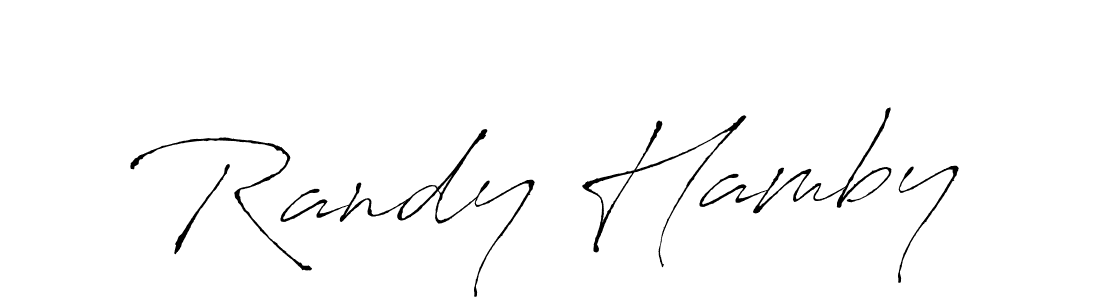 Make a beautiful signature design for name Randy Hamby. With this signature (Antro_Vectra) style, you can create a handwritten signature for free. Randy Hamby signature style 6 images and pictures png