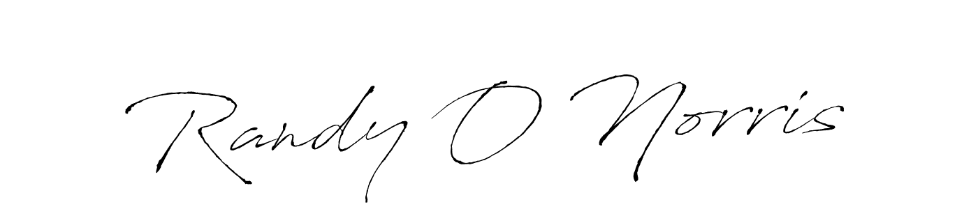 Randy O Norris stylish signature style. Best Handwritten Sign (Antro_Vectra) for my name. Handwritten Signature Collection Ideas for my name Randy O Norris. Randy O Norris signature style 6 images and pictures png