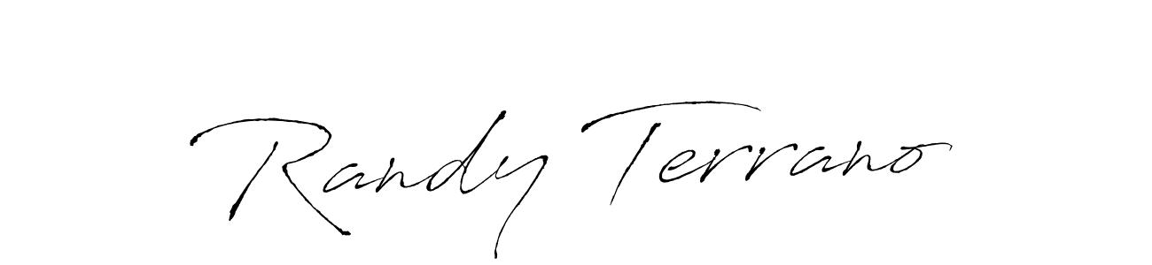 Make a beautiful signature design for name Randy Terrano. With this signature (Antro_Vectra) style, you can create a handwritten signature for free. Randy Terrano signature style 6 images and pictures png