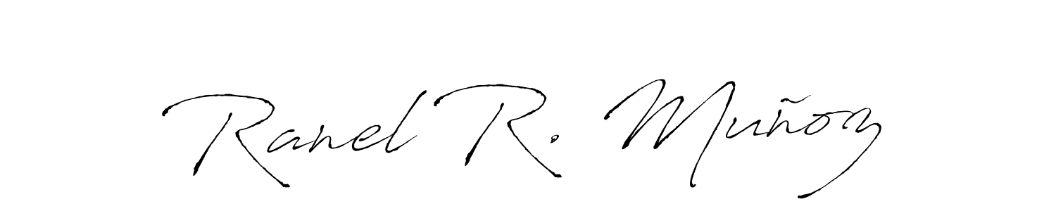 Once you've used our free online signature maker to create your best signature Antro_Vectra style, it's time to enjoy all of the benefits that Ranel R. Muñoz name signing documents. Ranel R. Muñoz signature style 6 images and pictures png