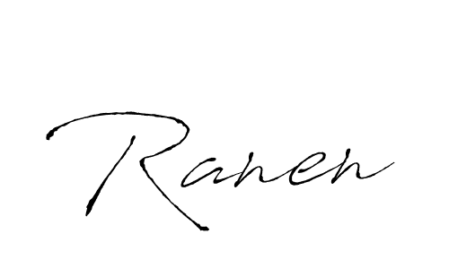 Make a beautiful signature design for name Ranen. With this signature (Antro_Vectra) style, you can create a handwritten signature for free. Ranen signature style 6 images and pictures png