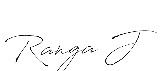 Ranga J stylish signature style. Best Handwritten Sign (Antro_Vectra) for my name. Handwritten Signature Collection Ideas for my name Ranga J. Ranga J signature style 6 images and pictures png