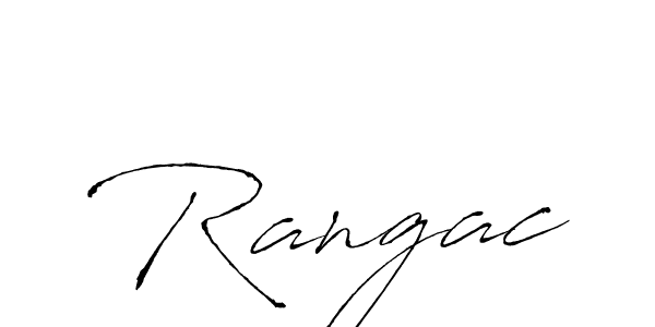 Rangac stylish signature style. Best Handwritten Sign (Antro_Vectra) for my name. Handwritten Signature Collection Ideas for my name Rangac. Rangac signature style 6 images and pictures png