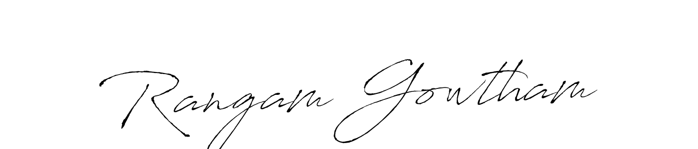 Similarly Antro_Vectra is the best handwritten signature design. Signature creator online .You can use it as an online autograph creator for name Rangam Gowtham. Rangam Gowtham signature style 6 images and pictures png
