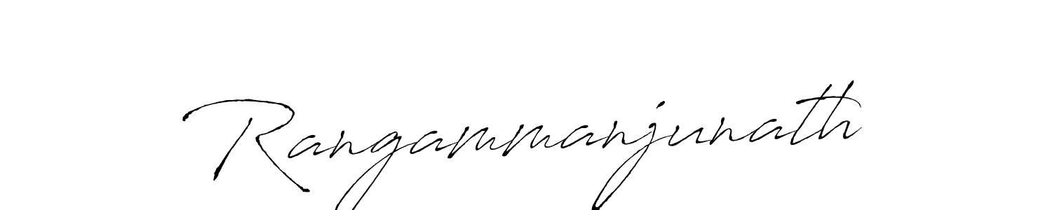 Antro_Vectra is a professional signature style that is perfect for those who want to add a touch of class to their signature. It is also a great choice for those who want to make their signature more unique. Get Rangammanjunath name to fancy signature for free. Rangammanjunath signature style 6 images and pictures png