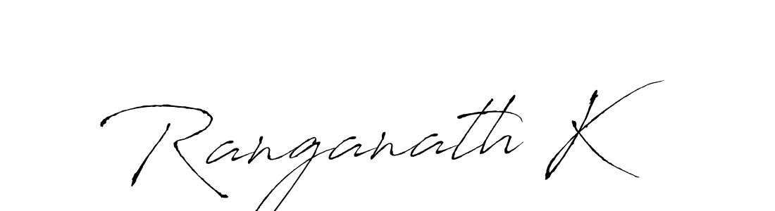 How to make Ranganath K name signature. Use Antro_Vectra style for creating short signs online. This is the latest handwritten sign. Ranganath K signature style 6 images and pictures png