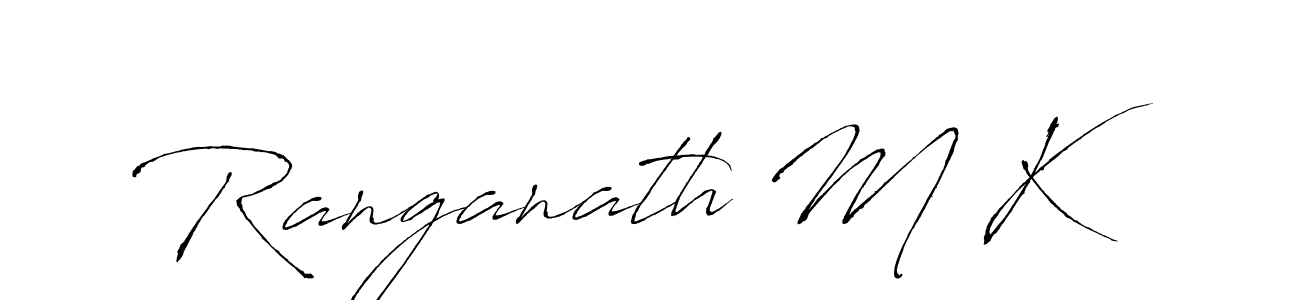 Make a beautiful signature design for name Ranganath M K. With this signature (Antro_Vectra) style, you can create a handwritten signature for free. Ranganath M K signature style 6 images and pictures png