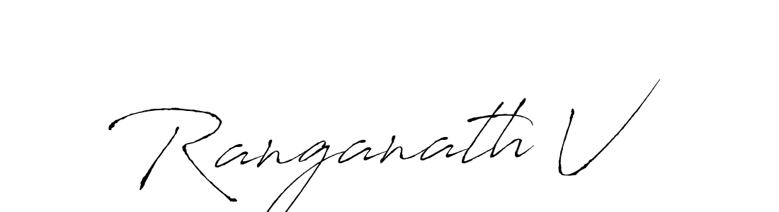 Use a signature maker to create a handwritten signature online. With this signature software, you can design (Antro_Vectra) your own signature for name Ranganath V. Ranganath V signature style 6 images and pictures png