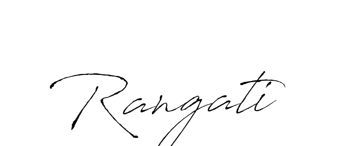 You should practise on your own different ways (Antro_Vectra) to write your name (Rangati) in signature. don't let someone else do it for you. Rangati signature style 6 images and pictures png