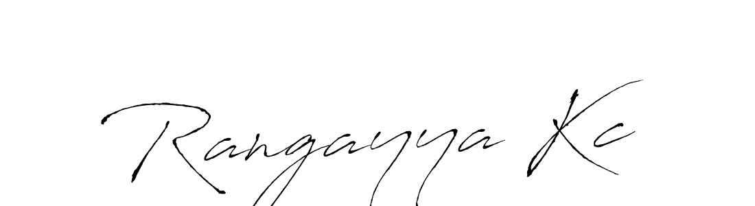 Make a beautiful signature design for name Rangayya Kc. With this signature (Antro_Vectra) style, you can create a handwritten signature for free. Rangayya Kc signature style 6 images and pictures png