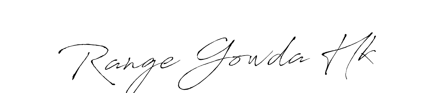 Design your own signature with our free online signature maker. With this signature software, you can create a handwritten (Antro_Vectra) signature for name Range Gowda Hk. Range Gowda Hk signature style 6 images and pictures png