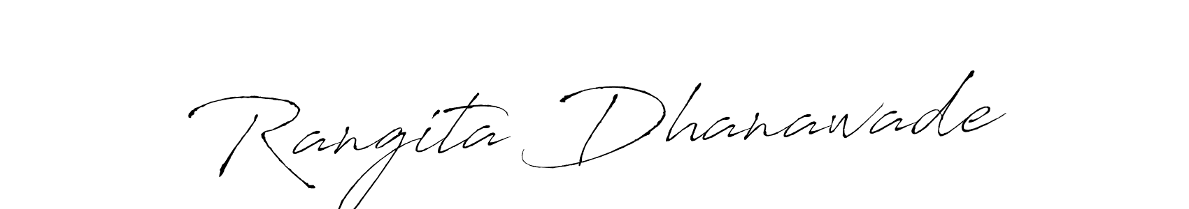 Use a signature maker to create a handwritten signature online. With this signature software, you can design (Antro_Vectra) your own signature for name Rangita Dhanawade. Rangita Dhanawade signature style 6 images and pictures png
