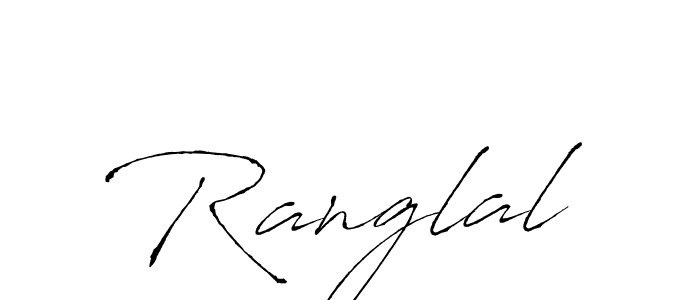 How to make Ranglal signature? Antro_Vectra is a professional autograph style. Create handwritten signature for Ranglal name. Ranglal signature style 6 images and pictures png