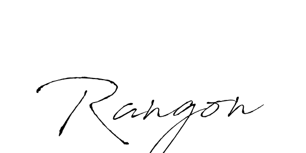 Antro_Vectra is a professional signature style that is perfect for those who want to add a touch of class to their signature. It is also a great choice for those who want to make their signature more unique. Get Rangon name to fancy signature for free. Rangon signature style 6 images and pictures png
