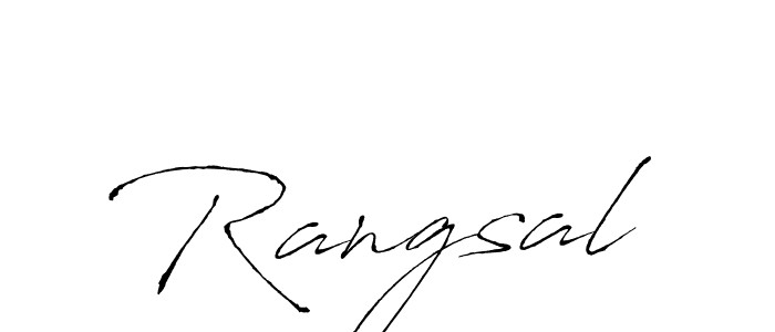 Antro_Vectra is a professional signature style that is perfect for those who want to add a touch of class to their signature. It is also a great choice for those who want to make their signature more unique. Get Rangsal name to fancy signature for free. Rangsal signature style 6 images and pictures png