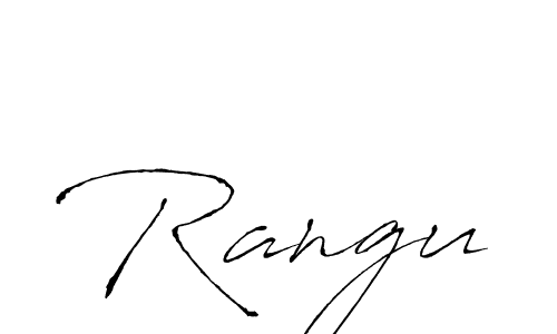 Similarly Antro_Vectra is the best handwritten signature design. Signature creator online .You can use it as an online autograph creator for name Rangu. Rangu signature style 6 images and pictures png