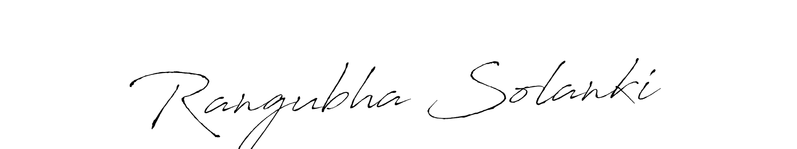 Similarly Antro_Vectra is the best handwritten signature design. Signature creator online .You can use it as an online autograph creator for name Rangubha Solanki. Rangubha Solanki signature style 6 images and pictures png