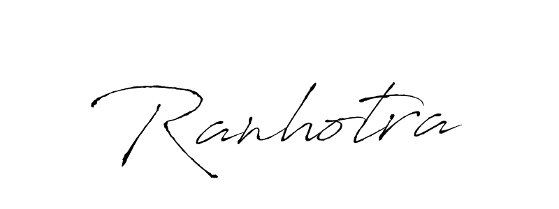 Design your own signature with our free online signature maker. With this signature software, you can create a handwritten (Antro_Vectra) signature for name Ranhotra. Ranhotra signature style 6 images and pictures png