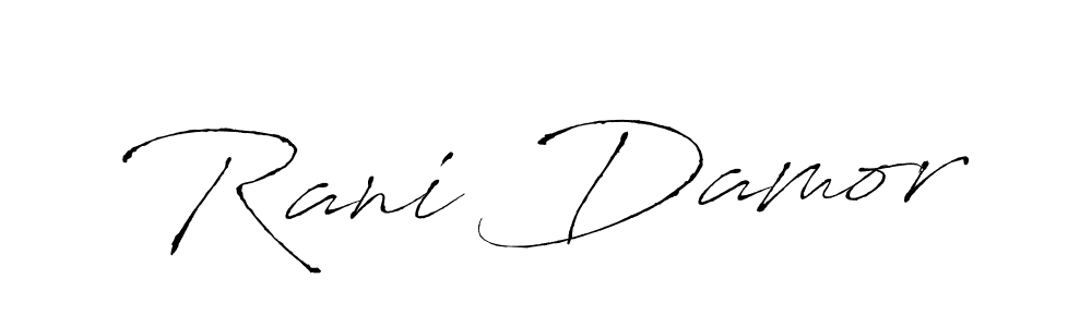It looks lik you need a new signature style for name Rani Damor. Design unique handwritten (Antro_Vectra) signature with our free signature maker in just a few clicks. Rani Damor signature style 6 images and pictures png