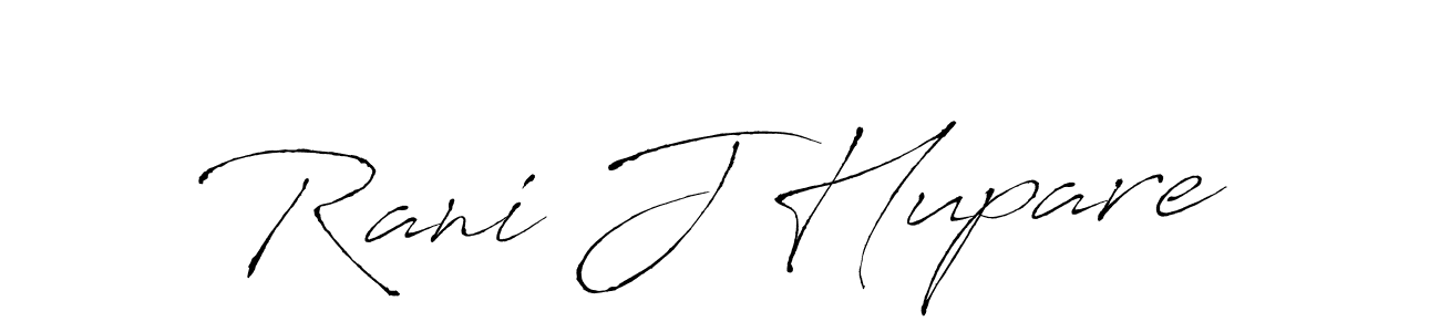 How to make Rani J Hupare signature? Antro_Vectra is a professional autograph style. Create handwritten signature for Rani J Hupare name. Rani J Hupare signature style 6 images and pictures png