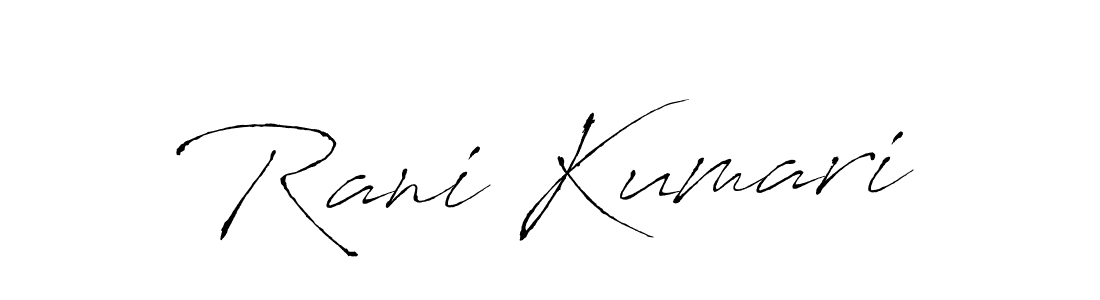 Antro_Vectra is a professional signature style that is perfect for those who want to add a touch of class to their signature. It is also a great choice for those who want to make their signature more unique. Get Rani Kumari name to fancy signature for free. Rani Kumari signature style 6 images and pictures png