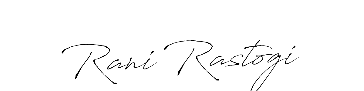 Also we have Rani Rastogi name is the best signature style. Create professional handwritten signature collection using Antro_Vectra autograph style. Rani Rastogi signature style 6 images and pictures png
