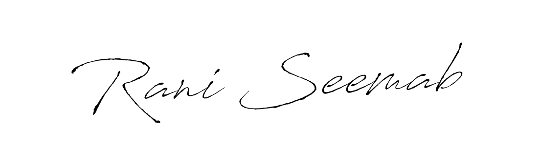 The best way (Antro_Vectra) to make a short signature is to pick only two or three words in your name. The name Rani Seemab include a total of six letters. For converting this name. Rani Seemab signature style 6 images and pictures png